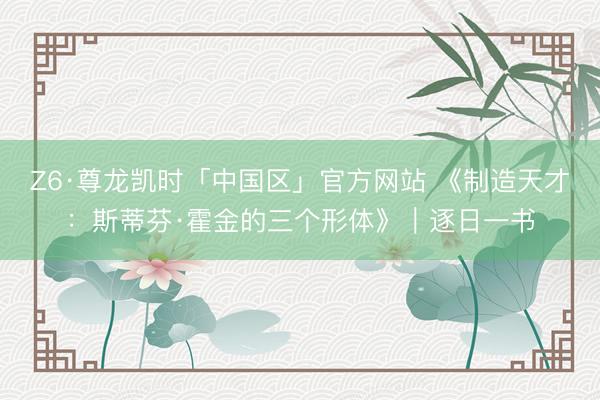 Z6·尊龙凯时「中国区」官方网站 《制造天才：斯蒂芬·霍金的三个形体》｜逐日一书