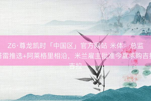 Z6·尊龙凯时「中国区」官方网站 米体：总监塔雷推选+阿莱格里相沿，米兰雇主批准今夏求购吉拉