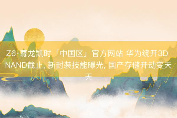 Z6·尊龙凯时「中国区」官方网站 华为绕开3D NAND截止， 新封装技能曝光， 国产存储开动变天