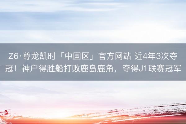Z6·尊龙凯时「中国区」官方网站 近4年3次夺冠!神户得胜船打败鹿岛鹿角,夺得J1联赛冠军