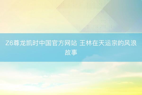 Z6尊龙凯时中国官方网站 王林在天运宗的风浪故事
