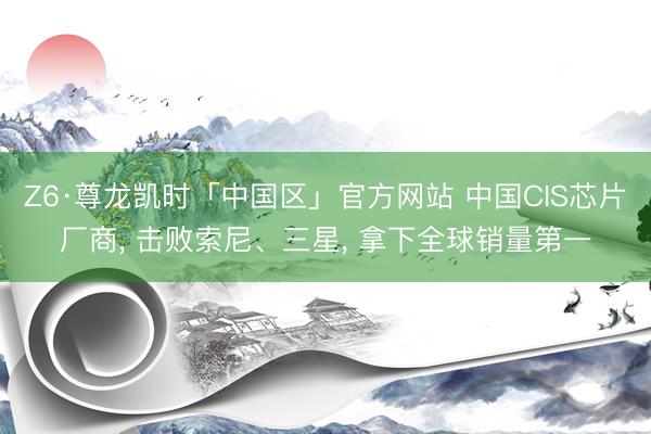 Z6·尊龙凯时「中国区」官方网站 中国CIS芯片厂商， 击败索尼、三星， 拿下全球销量第一