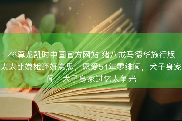 Z6尊龙凯时中国官方网站 猪八戒马德华施行版伟人爱情!太太比嫦娥还好意思,恩爱54年零绯闻,犬子身家过亿太争光