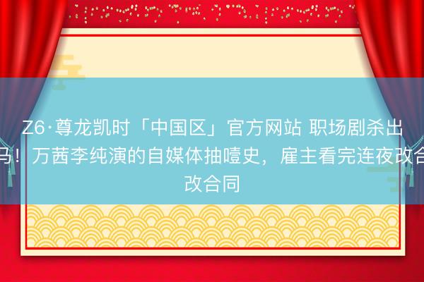 Z6·尊龙凯时「中国区」官方网站 职场剧杀出黑马！万茜李纯演的自媒体抽噎史，雇主看完连夜改合同