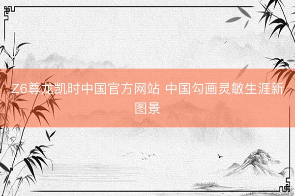 Z6尊龙凯时中国官方网站 中国勾画灵敏生涯新图景