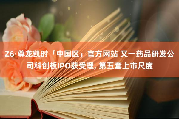 Z6·尊龙凯时「中国区」官方网站 又一药品研发公司科创板IPO获受理， 第五套上市尺度